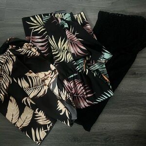 SHEIN Lot of 3 Summer Pieces - 2 Cover Ups Pullover + Tie and Blouse 0XL 1XL